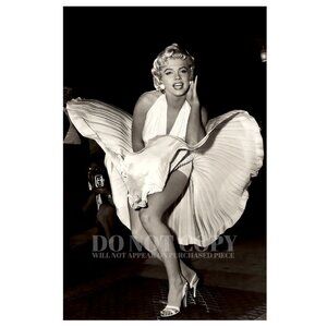 Marilyn Monroe Photograph 11 X 17 | Famous 1954 Dress Picture | Poster Art Print